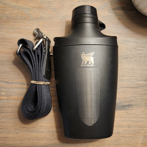 Black Stanley Cross Bottle Canteen